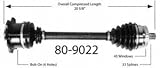 Empi 80-9022 100% New Constant Velocity Premium Complete CV Half Shaft Drive Axle Assembly