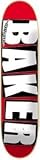 Baker Brand Logo White Reg Skateboard Deck - 7.56 x 31.44