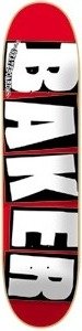 Baker Brand Logo White Reg Skateboard Deck - 7.56" x 31.44"