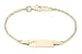 ?Childrens 14K Yellow Gold Id Bracelet