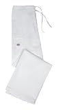 Dickies White Seamless Drawstring Cargo Scrub Pant (XS-2X)