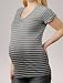 A Pea in the Pod Collection: Splendid Short Sleeve V-neck Sleeve Detail Maternity T Shirt-visli Cheap Deals