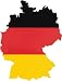 Produkt-Bild: Aufkleber "Deutschland" Landkontur, Dimension 70 x 55 mm