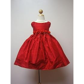 Off Shoulder Silk Flower Girl Dress