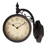 Durocraft Two Sided Hanging Wall Swivel Clock