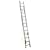 Werner D18242EQ Equalizer 250-Pound Duty Rating Aluminum Extension Ladder with Integrated Leveling System, 24-Foot