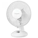 Fridgemaster Desk Fan Oscillating Silent Non-tilt 2-Speed Cable 2m Dia.229mm Ref FM161B/H