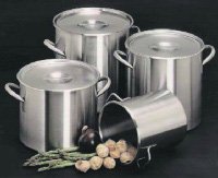 Polar Ware Stainless Steel Stock Pot and Cover - 20 Quart Capacity