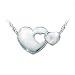 Mother-Daughter Sterling Silver Diamond Necklace: Always My Daughter by The Bradford Exchange