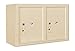Surface Mount 4C Mailbox Unit-Dbl Col-Parcel Locker-2 PL5-Sandstone-Front-Prvt