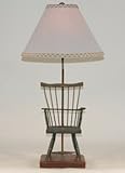 Minature Wood Chair Table Lamp