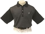 Claret Jug Collection 2008 British Open Houndstooth Color Block Polo - Charcoal/Black