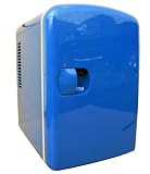 4 Liter AC/DC Portable Mini Fridge Cooler Warmer (Blue)
