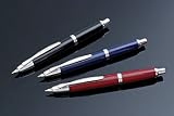 Pilot Vanishing Point Collection Retractable Fountain Pen, Black with Rhodium Accents, Broad Nib (60342)