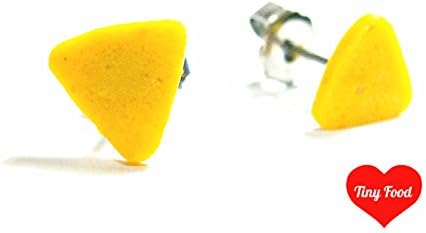 Tortilla Chip Stud Earrings
