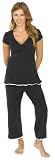 Majamas Lacey Crop MJ - Black -- black size: large