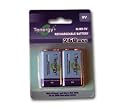 Card Tenergy 9V 250mAh NiMH high capacity rechargeable Battery: 9Vx2