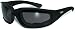 Image of MOTORCYCLE SMOKED GLASSES MOTORCYLE SUNGLASSES PADDED EYEWEAR Shatterproof Polycarbonate Lenses Matte black frame UV400 Filter for Maximum UV Protection Thick, Vented EVA foam padding on the entire inside of the glasses to fit snug to your face and protect against wind and dust (part#: KBS1)