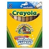 Crayola 8-Pack Multicultural Washable Markers (Single Box)