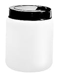 Kartell 226415-0500  500ml HDPE Cylindrical Lab Specimen And Storage Jar With Cap (Pack Of 10)