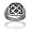 Pewter Men's Ring with Maltese Cross Design. Lead Free.- Size 9
