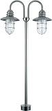 Lamppost Stainless Steel 2-Lite Outdoor Floor Post Lamp
