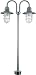 Lamppost Stainless Steel 2-Lite Outdoor Floor Post Lamp