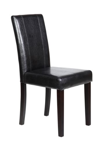 Chic Modern Slender Leatherette Dining Chair Set Of 2 Online Stores Casserty