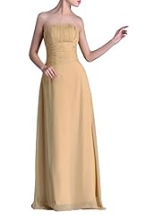 Strapless Chiffon Bridesmaid Dress 
