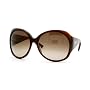 GUCCI 2952 HAR BROWN TRANSPARENT PLASTIC BROWN GRADIENT OVERSIZED SUNGLASSES