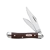 Case Cutlery 046 Case Peanut Pocket Knife with Surgical Steel Blades, Brown Synthetic