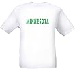 MINNESOTA - GREEN LETTERING - State-series - White T-shirt