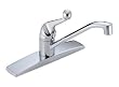 Delta Classic Single-Handle Centerset Kitchen Faucet, Chrome #100-WF
