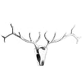 s`home 118304 RUDOLF Design Dekogeweih Hirsch 95 cm