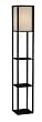 Adesso Wright Tall Floor Lamp, Black