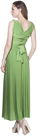 Women's Long Maxi Dress Convertible Wrap Cocktail Gown Multi Way Bridesmaid Dresses One Size Fits 0-12