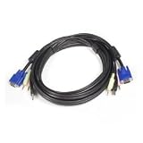 10' 4 In 1 USB VGA KVM Switch