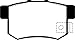 EBC Brakes Redstuff 3000 Series Sport Brake Pad Set DP3781/2C to Fit ACURA