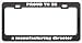 I'M Proud To Be A Manufacturing Director Profession Career License Plate Frame Tag Holder