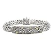 925 Silver Bracelet with 18k Gold Accents