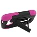 Eagle Cell Hybrid Case with Y Stand for Samsung Galaxy Exhibit T599 - Retail Packaging - Hot Pink/Black