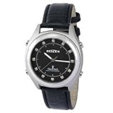 Reizen Atomic Talking Watch - Black Face with Diamond Like Stones