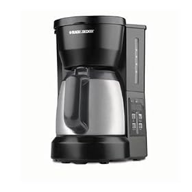 Black and Decker Black Drip Coffee Maker 5-c. by BLACK AND DECKER
