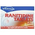 Vantage ranitidine tablets 75mg 6 pack