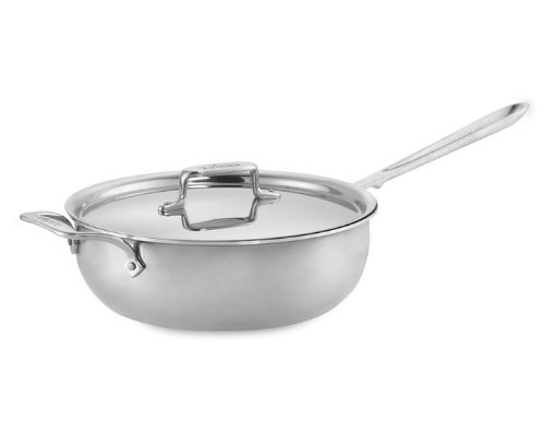 All-Clad d5 Stainless Steel 4 Quart Essential Pan with Lid