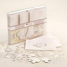 Do It Yourself Christmas Card Kit – Silver & Sparkle (15 Count)