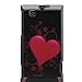 Premium Hard Designer Crystal Snap-on Case for Motorola DEVOUR A555 Android Phone (Verizon Wireless), Cool Carbon Fiber Heart Print - Seamless Case Back Only