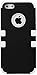 MYBAT IPHONE5HPCTUFFSO003NP Premium TUFF Case for iPhone 5 - 1 Pack - Retail Packaging - Black/Solid White