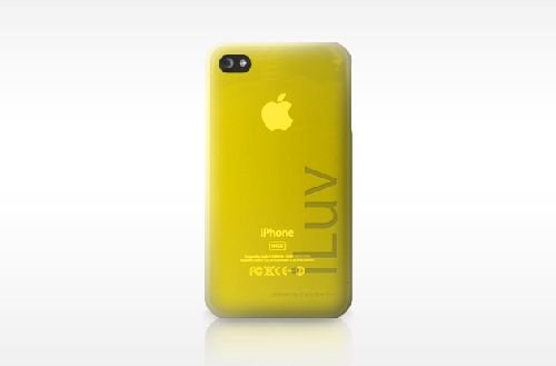 iLuv SILK Soft Coated Opaque Acrylic Case for iPhone 4 (Yellow)
