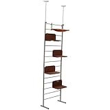 Pawhut 108" Floor-to-Ceiling Adjustable Staggered Climbing Cat Tree Tower